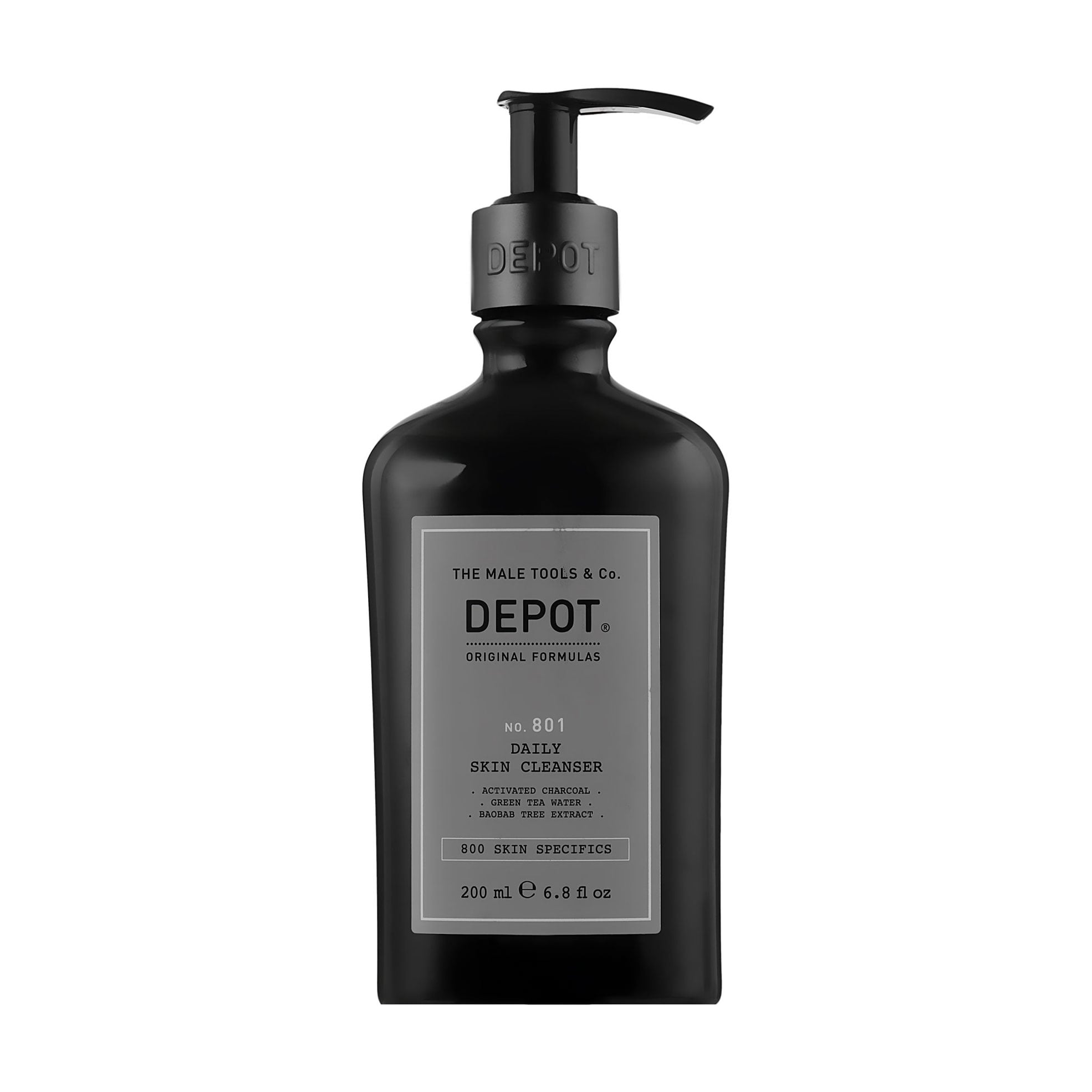 Чоловічий очищувальний гель для обличчя та шиї Depot 801 Daily Skin Cleanser, 200 мл